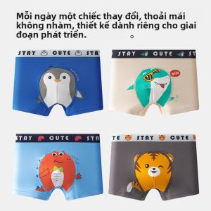 MiiOW | Quần lót nam trẻ em Catman bằng cotton nguyên chất cạp vừa kháng khuẩn thoải mái thoáng khí mùa hè quần lót nam trẻ em