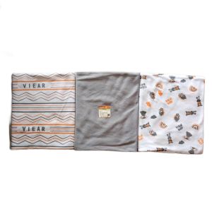 VIEAR BABY 3 Pcs Bedong Bayi Baru Lahir SNI Ukuran Jumbo 90 Cm X 110 Cm Motif Terbaru Bahan Kaos