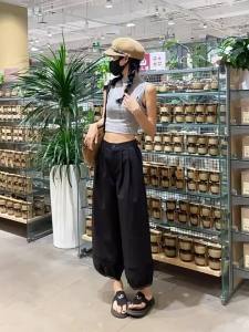 La Chapelle | Lace Hollow Out High Waist Loose Culottes