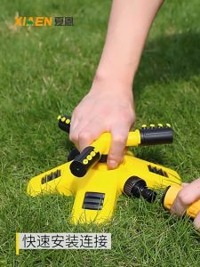 ZUOGUAN Hệ thống tưới phun 360 độ xoay tự động đầu phun ba mũi nhọn độc lập tưới nước phun nước Vòi tưới cây xoay 360 độ có đế TH Garden - Vòi phun nước tưới cây tự động xoay 360 độ