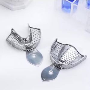 Bộ 6 Khay Lấy Dấu Răng Bằng Thép Không Gỉ Kích Thước S/M/L Dùng Cho Khay Niềng Răng Nhựa
