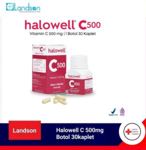 Halowell Vitamin C 500mg Botol 30 Tablet