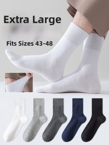 JINGCHI | Large Size 44-48 Mens Socks Summer Thin Breathable Mid-Calf Special Anti-Odor Mesh Cotton Sports Ankle Length Single Pack