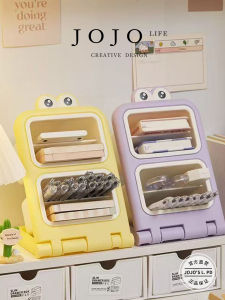 Jojos L PD Beam Student Desk Organizer Pen Holder Angle Insertable Marker Storage Box Modern Minimalist Style Plastic Material