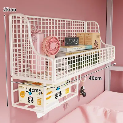 evesigar | Wall Mounted Bookshelf No Drilling Dorm Room Organizer