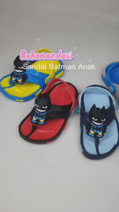 Sepatu Sandal Anak Laki-laki Karakter Batman 3D Usia 1-4 Tahun Phylon Ringan Karet Porto 602T