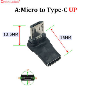 1PC 90 Degree Bend Micro To Micro Male To Female Adapter For Android Phone And Tablet Charging Data Extension Connector