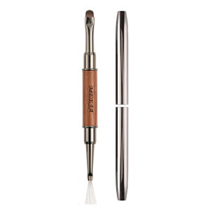 1/2 Chiếc Bút Vẽ Móng Tay Kim Loại Hai Đầu Tay Cầm Gỗ Đàn Hương Dùng Sơn Gel Cho Nail Art