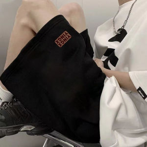 กางเกงขาสั้นทรงตรงชายสไตล์อเมริกัน 5 นิ้ว ทรงหลวม กางเกงขาสั้นชายชายหาด ทรงลำลอง กางเกงขายาวทรงตรง กางเกงขายาวทรงตรง