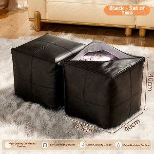 MEIZHUFU | Multifunctional Storage Ottoman for Living Room