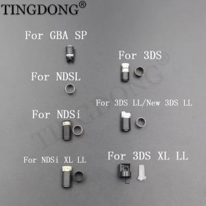 Rotating Shaft Spindle Hinge Axis Replacement for GBA SP NDSi 3DS 3DSLL 3DSXL New 3DS LL XL Hinge Axle Shaft with Hoop