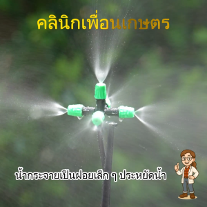 ไชโย หัวพ่นหมอก5 ทิศทางพร้อม ขาปักสายไมโคร