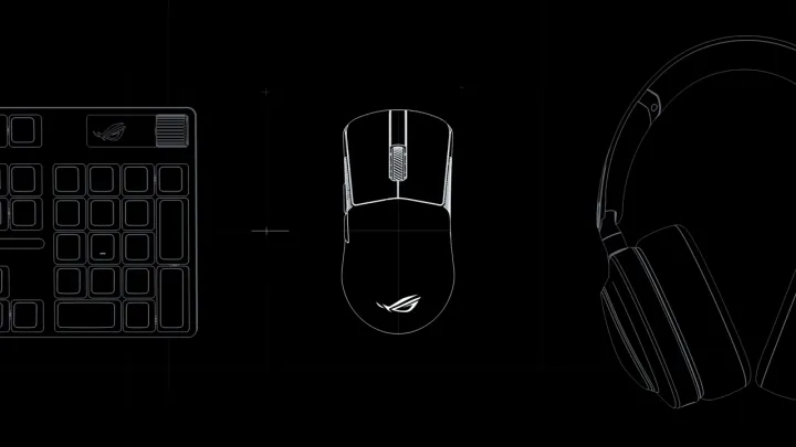 ROG P524 Harpe Mini Core Gaming Mouse | 52g Ultra-Light | 12,000 DPI | Micro Switch II | PTFE Feet Wired