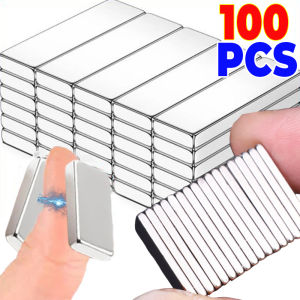 แม่เหล็กบล็อกสี่เหลี่ยมแม่เหล็กสี่เหลี่ยมแข็งแรงมาก100ชิ้นแท่นแม่เหล็กตู้เย็นสติ๊กเกอร์แปะกระดานสติ๊กเกอร์รูปถ่ายเล็บตาแมว DIY