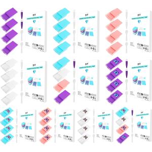 Welcomehome 4Pcs Diamond Painting Tray Diamond Organizer Drawer with Lid Diamond Storage Container with Sppon & Brush for Beginners