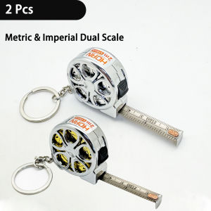Mini Pocket Tape Measure 2M Stainless Steel Blade & ABS Shell | Retractable Measuring Tool for Home English and Metric Systems
