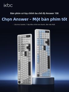 ikbc | Bàn Phím Chơi Game và Văn Phòng 108 Phím Đa Chế Độ Tùy Chỉnh im lặng