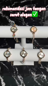 FSJ220 Jam Tangan Wanita Serut Mewah Elegant Gelang Serut Adjustable Bracelet Quartz Analog