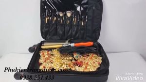 Cốp Trang Điểm Kéo Bằng Vải Chống Nước Y20 - Gọn Nhẹ - Cao Cấp - Chuyên Nghiệp - BH 12 Tháng