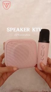 Speaker Karaoke Bluetooth Premium VIVANO LS-S117 Extra Bass Mic Wireless LED with Microphone