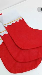 Magic Kids Christmas Stocking Santa Claus Candy Gift Bag Christmas Tree & Door Hanging Decoration for Family