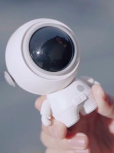 Astronaut design mini fan for kids Neck Fan Portable Cooling kids Bladeless 3 Speed Fan USB Rechargeable Sports Fans for Home Outdoor Hanging Neck Leafless Fan Kipas Leher