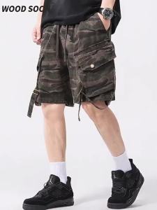 Wood soon | Casual Camo Style Cargo Shorts
