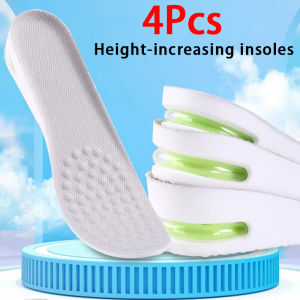 1Pair/2Pair Men Women Height Increase Insole Air-Cushioned Shock-Absorbing Sports Insoles Soft and Comfortable Shoe Pads