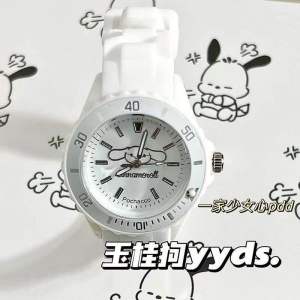 🇲🇾Ready Stock🇲🇾Cartoon Kid Watch Kuromi Watch INS Style Minimalist Pointer Silicone Strap Student Watch可愛设计卡通简约手表上课手表