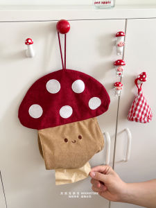 Túi Đựng Giấy Vệ Sinh Hình Nấm Dễ Thương Thẻ Từ Tính Cho Tủ Lạnh Hộp Đựng Khăn Giấy Hộp Đựng Giấy Vệ Sinh Treo Tường Trang Trí