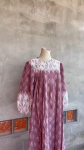 Gamis Jumbo Elegan Terbaru 1 Set Kerudung Pashmina L XL XXL