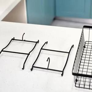 2 Tier Fruit Basket with 2 Banana Hangers Improved Fruit Bowl for Kitchen Counter Detachable Large Capacity Countertop