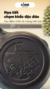 Lodge - Chảo gang đáy hình sói - 16.5cm