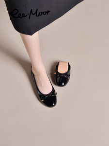 Reemoor | Leather Ballet Flats with Soft Bottom Womens Shoes