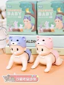 Mainan Bayi Merangkak Edukasi Anak Bayi Balita Boneka dengan Musik dan Suara