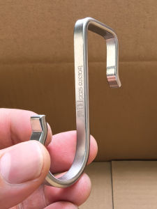 Stainless Steel 304 Square Tube Hooks for Home Use Kitchen Bathroom Bedroom S-Hooks Storage Hooks High Load Bearing Capacity
