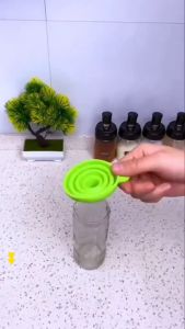 2pcs Corong Silikon Serbaguna Corong Silikon Air / Corong Minyak Silikon - Water Funnel Silicone Multifunction