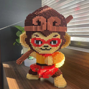New 2025 Gift Puzzle Building Blocks Assembly Boy Toy Educational Small Particles Monkey King Qi Tian Da Sheng Blocks Set