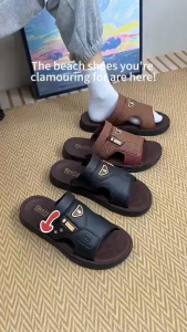 sandals for men 2025 Summer outdoor Flat bottom Non-slip and wear-resistant and comfortable Adjustable Straps for Wide Feet slippers