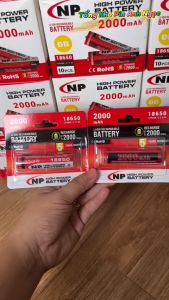 Pin Sạc Lithium Ion 18650 2000 mAh 37V - 42V Chính hãng NP