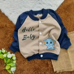 KEREN Jaket BASE BALL -Motif horse  usia 3-16bulanan