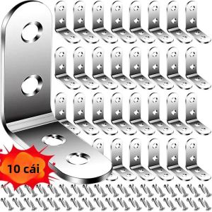 90 Độ L Thép Không Gỉ Hình Góc Chân Đế Kết Nối Kệ Cửa Khớp Bằng Ốc Vít Gỗ Dây Phụ Kiện