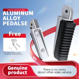 2PCS Motorcycle Rear Footrests Quality Aluminum Front Footrests Alloy Rubber Foot Pegs For Yamaha