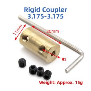 Rigid Coupling Brass Connecting Shaft Coupling 3mm Integrated Fastening Drive Connection Accessories DIY