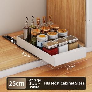 ZHUOLESHI | Slideable Pull-Out Storage Shelf