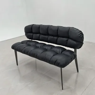 DUOBAOFUXING | Modern Minimalist Soft-padded Dining Bench with Backrest
