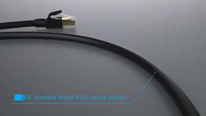 Cáp Ethernet CAT 8 40Gbps 2000 MHz RJ45 Mạng Lan Patch Cord Round Cho Modem Router PS 5/4 - Chọn Chiều Dài (05/1/2/3/5/10/15/20/30M)