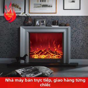 BOJIAJIAJU | Decorative Heating European Style Electric Fireplace Insert Flame Effect