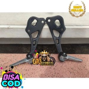 POSTEP NINJA R SS POSTEP FOOTSTEP BELAKANG NINJA R NON JOMBLO KARBON WTP STEP NINJA R PNP NINJA SS untuk Knalpot Kobra ready warna poles Hitamkarbon