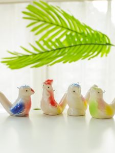Ceramic Bird Whistle Small Animal Instrument Childrens Toy Musical Plaything Cute Flute Retro Educational for Kids under 14
